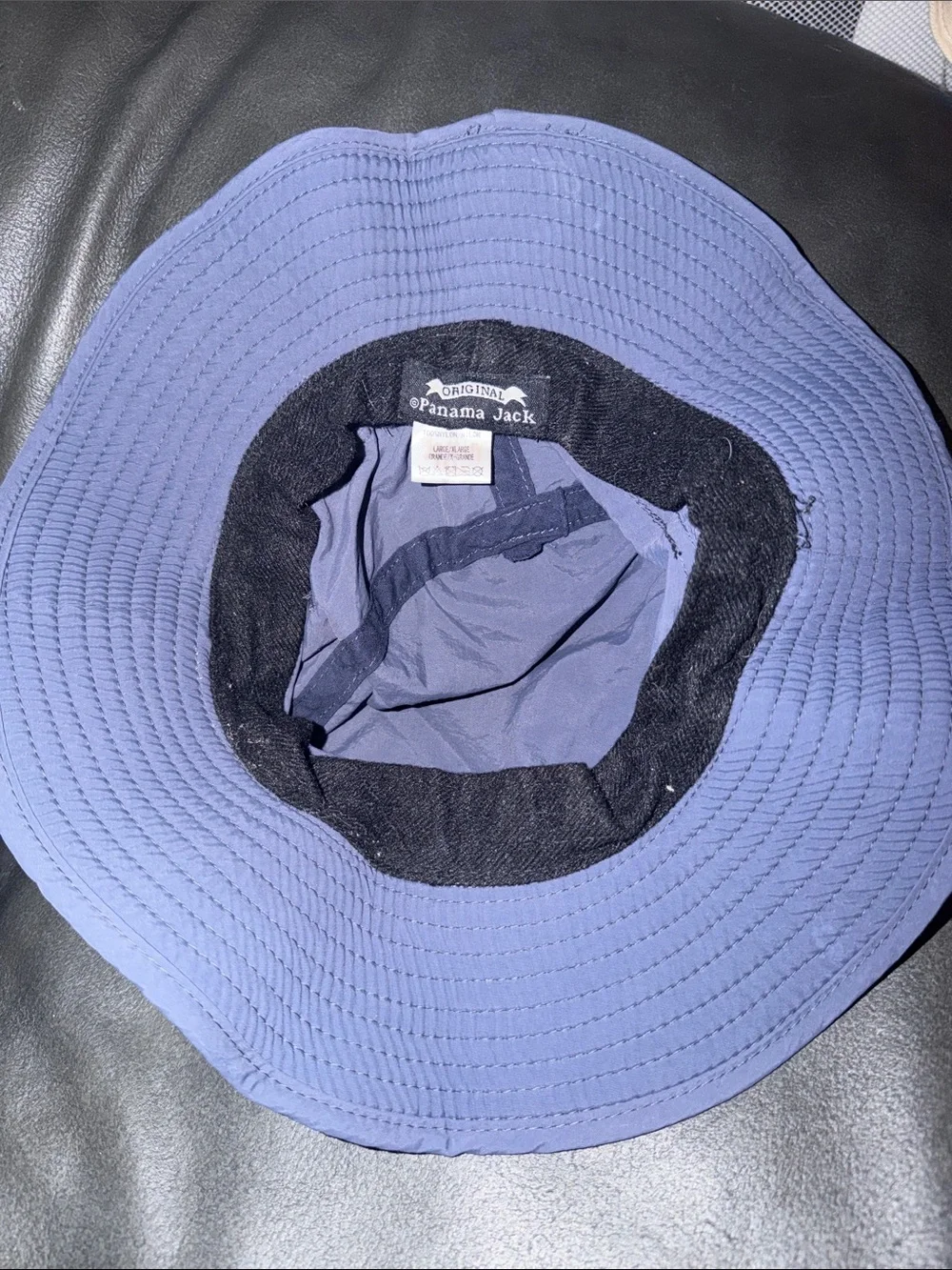 Panama Jack Kids Wide-Brim Bucket Hat - Lavender Blue